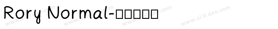 Rory Normal字体转换